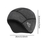 Winter Helmet Liner Cap Windproof for Outdoor Activities Skiing Motorcycling No Ponytail Hole