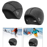 Winter Helmet Liner Cap Windproof for Outdoor Activities Skiing Motorcycling No Ponytail Hole