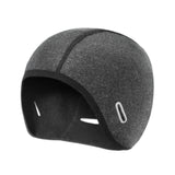 Winter Helmet Liner Cap Windproof for Outdoor Activities Skiing Motorcycling with Ponytail Hole