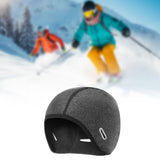 Winter Helmet Liner Cap Windproof for Outdoor Activities Skiing Motorcycling with Ponytail Hole