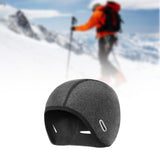 Winter Helmet Liner Cap Windproof for Outdoor Activities Skiing Motorcycling with Ponytail Hole