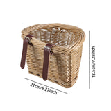 Wicker Woven Bike Basket for Kids Bicycle Front Basket for Children Shopping