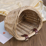 Wicker Woven Bike Basket for Kids Bicycle Front Basket for Children Shopping