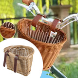 Wicker Woven Bike Basket for Kids Bicycle Front Basket for Children Shopping