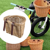 Wicker Woven Bike Basket for Kids Bicycle Front Basket for Children Shopping