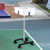 Multi Ball Storage Stand 4 Wheels Movable Pings Pong Ball Holder for Outdoor