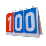 3 Digit Tabletop Score Board Flip Scoreboard for Outdoor Soccer Indoor Games