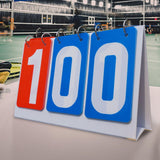 3 Digit Tabletop Score Board Flip Scoreboard for Outdoor Soccer Indoor Games