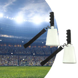 2Pcs Cowbells for Sporting Events Lound for Football Games Farm Celebrations White