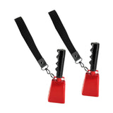 2Pcs Cowbells for Sporting Events Lound for Football Games Farm Celebrations Red