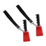 2Pcs Cowbells for Sporting Events Lound for Football Games Farm Celebrations Red