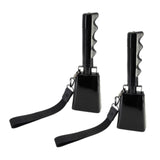 2Pcs Cowbells for Sporting Events Lound for Football Games Farm Celebrations Black