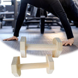 2Pcs Wooden Parallettes Gym Practical Pushup Handles Exercise Push up Stands