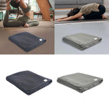 Yoga Blanket Relaxing Yoga Workout Home Gym Practice Training Hot Yoga Towel Dark Gray