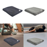 Yoga Blanket Relaxing Yoga Workout Home Gym Practice Training Hot Yoga Towel Dark Gray