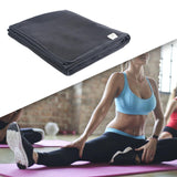 Yoga Blanket Relaxing Yoga Workout Home Gym Practice Training Hot Yoga Towel Dark Gray