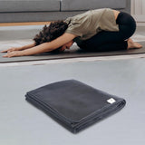 Yoga Blanket Relaxing Yoga Workout Home Gym Practice Training Hot Yoga Towel Dark Gray