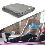 Yoga Blanket Relaxing Yoga Workout Home Gym Practice Training Hot Yoga Towel Light Gray