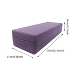 Yoga Bolster Pillow Women Yoga Accessories Easy to Clean Cushion Violet