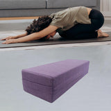 Yoga Bolster Pillow Women Yoga Accessories Easy to Clean Cushion Violet