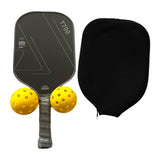 Pickleball Paddle Practical 16mm Carbon Fiber for Consistency Control Adults Style A