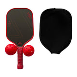 Pickleball Paddle Practical 16mm Carbon Fiber for Consistency Control Adults Style D