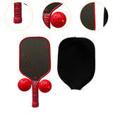 Pickleball Paddle Practical 16mm Carbon Fiber for Consistency Control Adults Style D