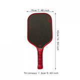 Pickleball Paddle Practical 16mm Carbon Fiber for Consistency Control Adults Style D