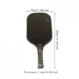 Pickleball Paddle Practical 16mm Carbon Fiber for Consistency Control Adults Style E