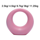 Kettlebell for Women Pink Non Slip Equipment for Workout Core Training Gifts 2.5 kg