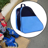 Roller Skate Bag Skating Shoes Storage Bag for Ice Hockey Skates Quad Skates Blue