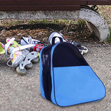 Roller Skate Bag Skating Shoes Storage Bag for Ice Hockey Skates Quad Skates Blue