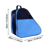 Roller Skate Bag Skating Shoes Storage Bag for Ice Hockey Skates Quad Skates Blue