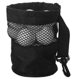 Golf Ball Bag Golf Accessories Black Mesh Bag for Baseball Balls Gym Outdoor