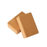 2x Cork Yoga Block Support Brick for Stretching Toning Indoor Sports Fitness