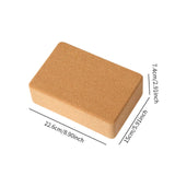 2x Cork Yoga Block Support Brick for Stretching Toning Indoor Sports Fitness