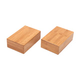 2Pcs Bamboo Yoga Block Practical Exercise Brick for Pilates Squat Stretching