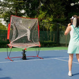 Tennis Ball Recycling Net Portable for Backyard Indoor Outdoor Solo Practice