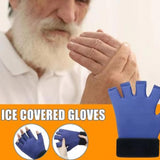 Hot and Cold Glove for Hand for Women Men Reusable for Sports Ice Pack Glove Blue