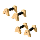 2Pcs Wooden Parallettes Bar Push up Handles for Workout Home Indoor Outdoor 25CM