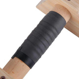 2Pcs Wooden Parallettes Bar Push up Handles for Workout Home Indoor Outdoor 25CM