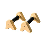 2Pcs Wooden Parallettes Bar Push up Handles for Workout Home Indoor Outdoor 25CM