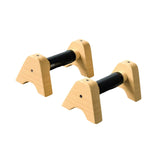 2Pcs Wooden Parallettes Bar Push up Handles for Workout Home Indoor Outdoor 25CM