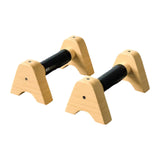 2Pcs Wooden Parallettes Bar Push up Handles for Workout Home Indoor Outdoor 25CM