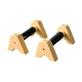 2Pcs Wooden Parallettes Bar Push up Handles for Workout Home Indoor Outdoor 25CM