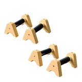 2Pcs Wooden Parallettes Bar Push up Handles for Workout Home Indoor Outdoor 25CM