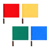 4x Referee Flags Fair Game Flag Hand Flags for Campus Games Traffic Football