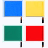 4x Referee Flags Fair Game Flag Hand Flags for Campus Games Traffic Football