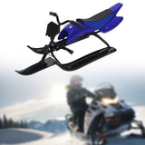 Snow Sled Boys for Downhill Portable Outdoor Activities Games Ski Sled Blue