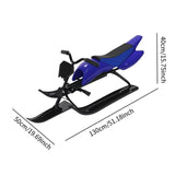 Snow Sled Boys for Downhill Portable Outdoor Activities Games Ski Sled Blue